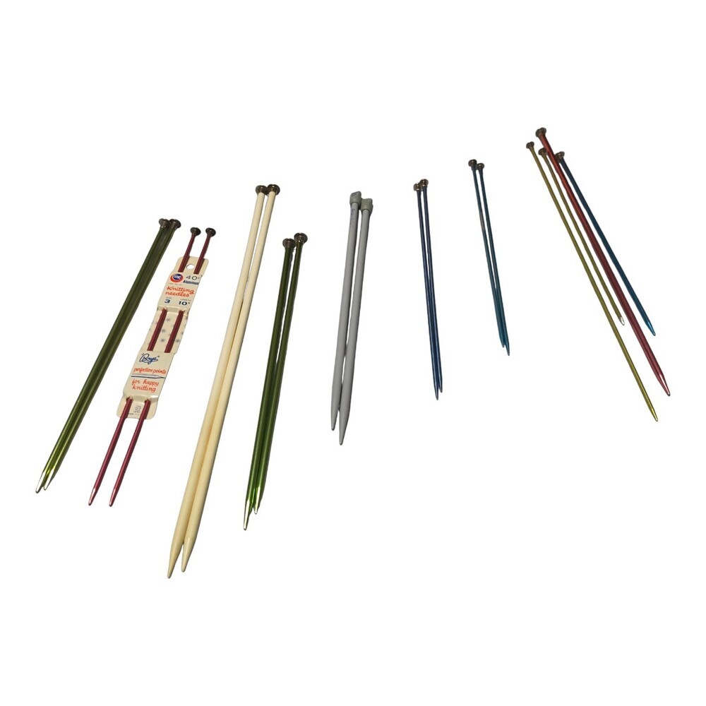 Assorted Knitting Needles 7 Sets And 4 Random Size 4,6,9,10, 10 1/2, Boye